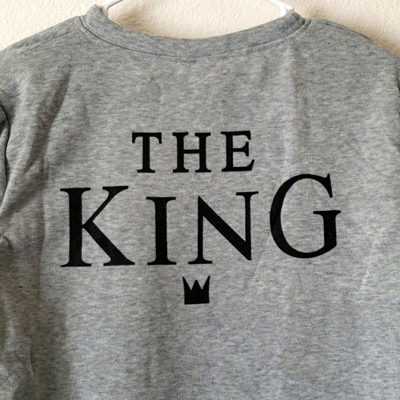 The King Grey Sweatshirt Size Large - Picture 1 of 6
